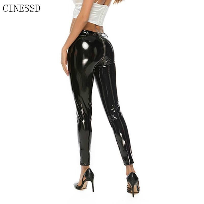 Acquistare Donne PVC Zipper Punk Rock Discoteca Legging Plus Size Pelle  Sexy Leggings Lucido Sexy Leggings Latex Skinny Matita Pantaloni Neri  Pantaloni Caldi Y200328 Economico | Consegna Veloce E Qualità | It.Dhgate
