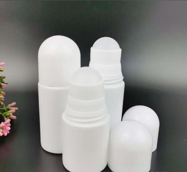 2021 Plastic Roller Bottles, Deodorant Bottles, 50ml White Empty