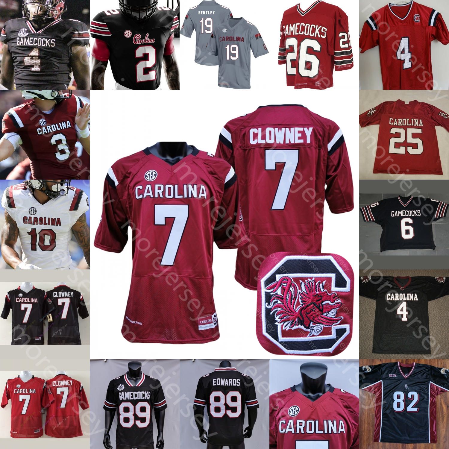 Custom gamecock football jersey Clearance