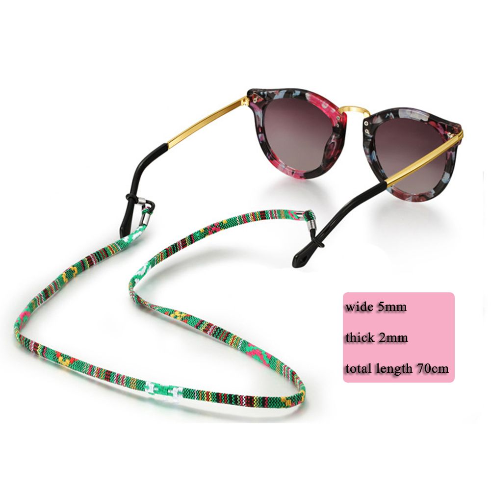 Amasar Experto márketing 70cm retro gafas de sol gafas de algodón secuencia del cuello del cordón  Holder cordón Tira