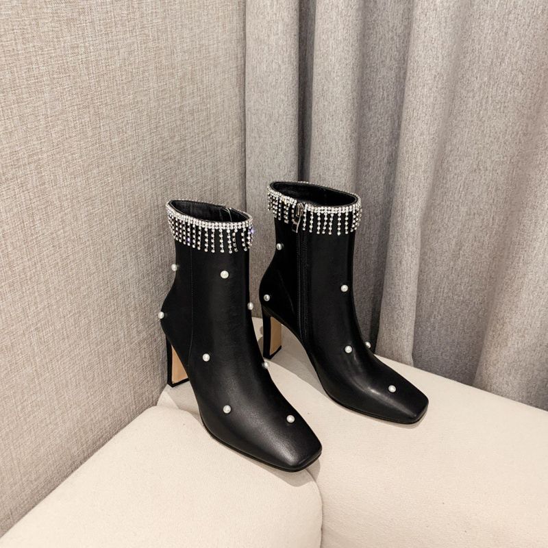 rhinestone rain boots