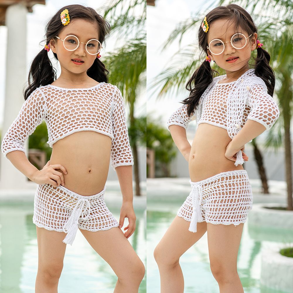 Toddler Kids Girls Strip Bikini Swimwear Swimsuit Bathing Suit Beachwear Clothes