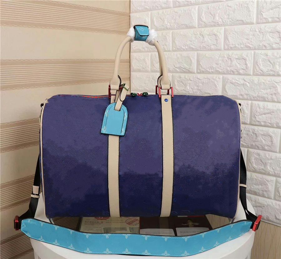 Dark blue canvas bag