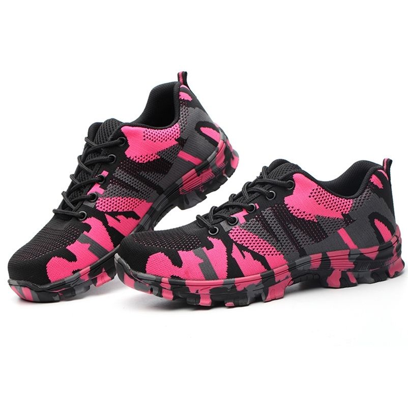 pink steel toe shoes