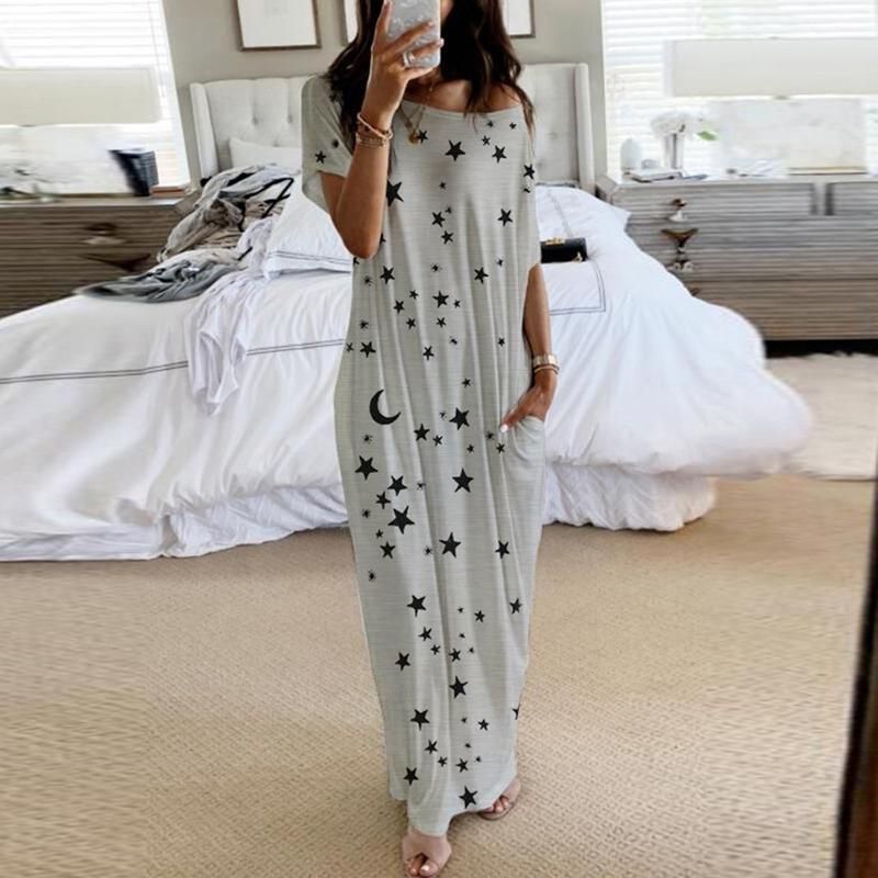 Stars Print Gray