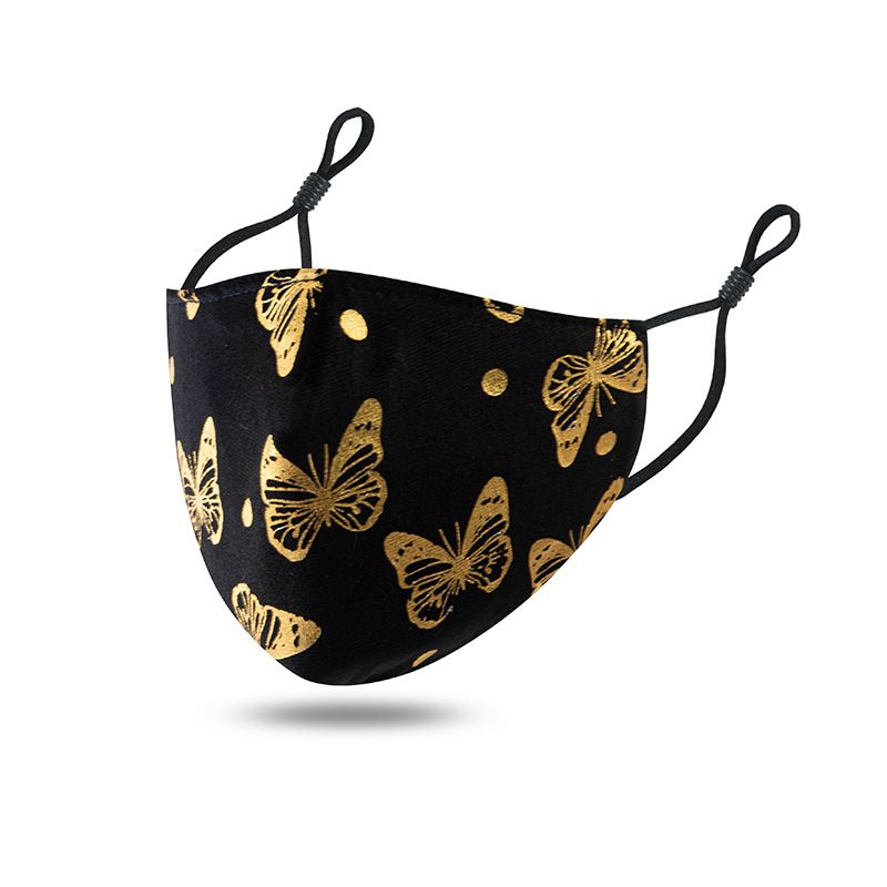 2021 Designer Face Mask Reusable Women Men Print Cube Protective Mouth