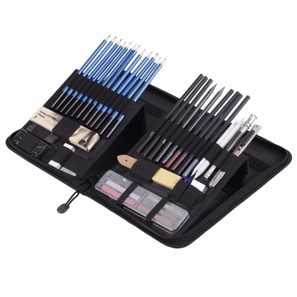 Wholesale Pencil Professional Drawing Sketch Pencil Kit Sketch Graphite  Charcoal Pencils Sticks Erasers Stationery Drawing Supplies Y200709 From  Long10, $27.44