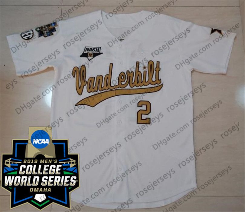 white with gold with 2019 cws patch