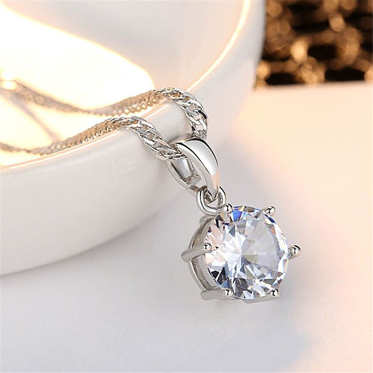 Bling Set joyería nupcial de cristal Collar plateado Plateado Pendientes de diamante Joyas de