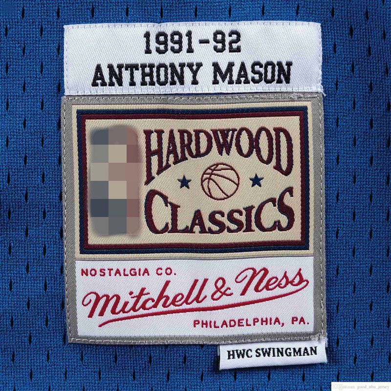 Mitchell & Ness Anthony Mason New York Knicks 1991-92 Hardwood