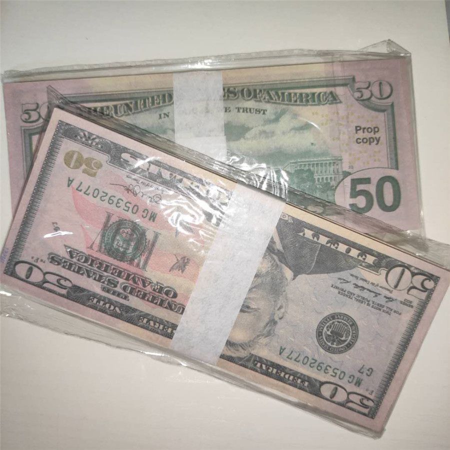 Party Supplies 2022 Fake Money Banknote 5 10 20 50 100 Dollar Euros  Realistic Toy Bar Props Copy Currency Movie Money Faux Billets Pack From  Gpz_dh2021, $3.5 | DHgate.Com