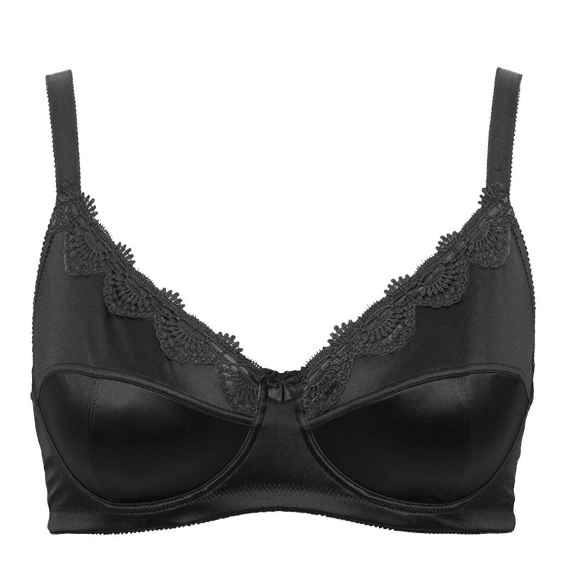 Mierside 953 Plus Size Sutiã Com Bordado Sólido Mulheres Underwear Lingerie Big Bralette Diário