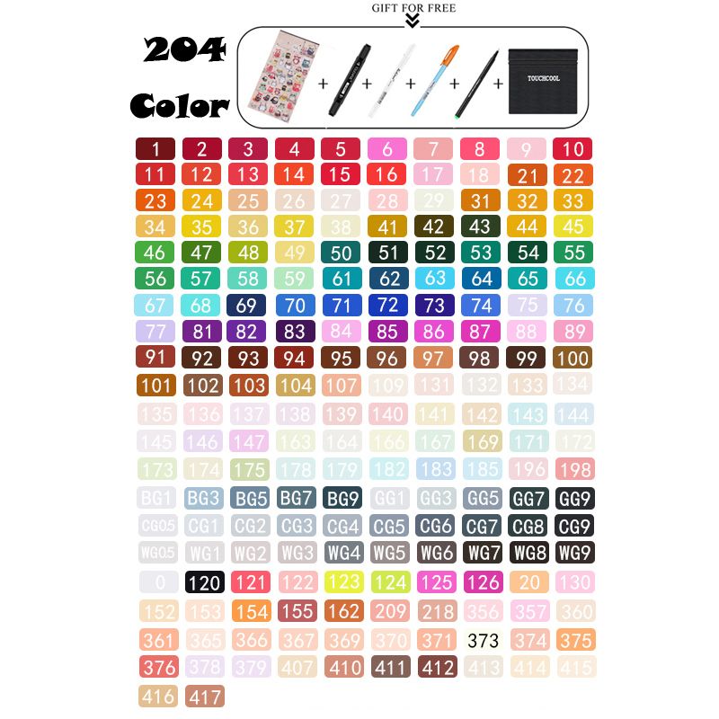 204 färguppsättning