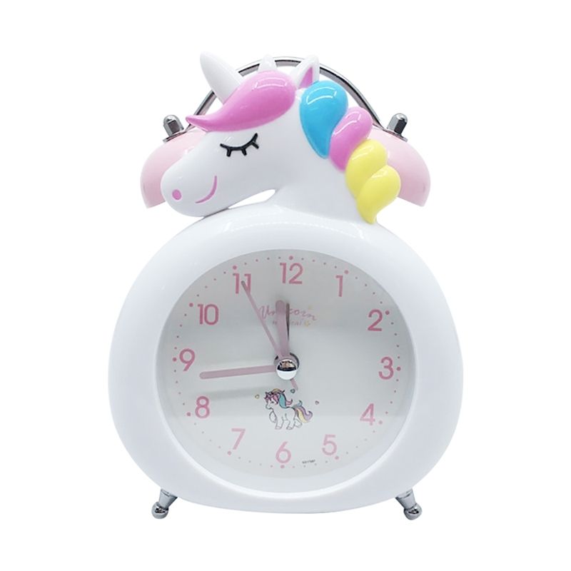 Children Cartoon Unicorn Alarm Clock Bell Alarm Clock Desk Table Clock LED  Digital Clocks Licorne Reveil Kids Gift 201222 From Dou08, $10.55