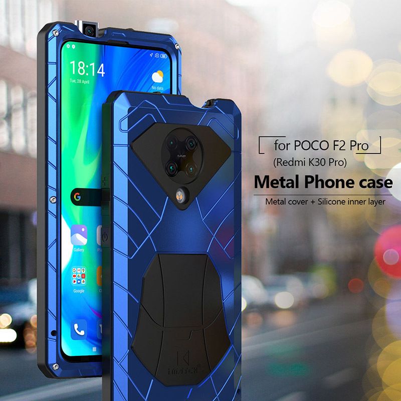Compre Para Xiaomi F2 Redmi K30 Pro Capa De Proteção POCO X3 NFC Telefone  Hard Case Metal De Alumínio Heavy Duty Com Vidro Temperado Barato | Entrega  Rápida E Qualidade | Pt.Dhgate