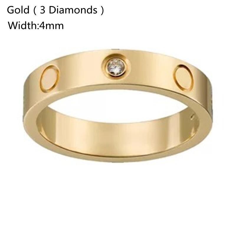 4mm gold with diamonds