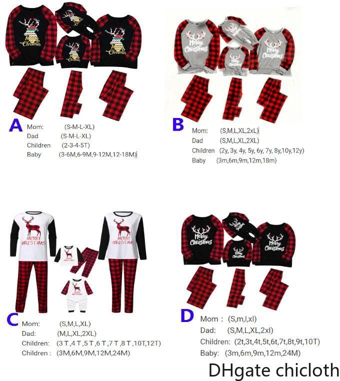 Wholesale And Retail Christmas Pyjamas Sets For Family Set Clothes Xmas  Sleepwear Nightwear Tops And Pants Parent Child Outfit Parent Child Xmas  Party FY9251 From Chicloth, $8.53 | DHgate.Com
