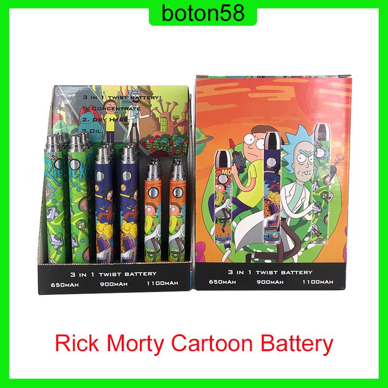 Variable Voltage Aromatherapy Oil Rick and Morty Preheating Include Charger