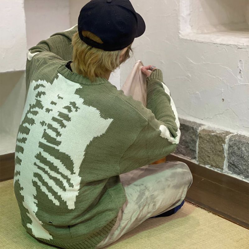 kapital skeleton sweater