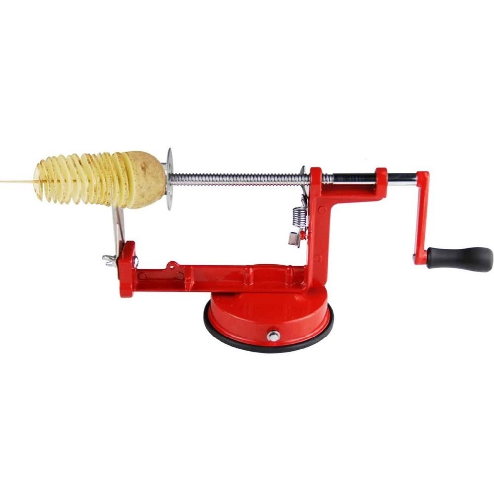 Potato Spiral French Fry Cutter Twisted Apple Slicer Manual Stainless Steel Tool