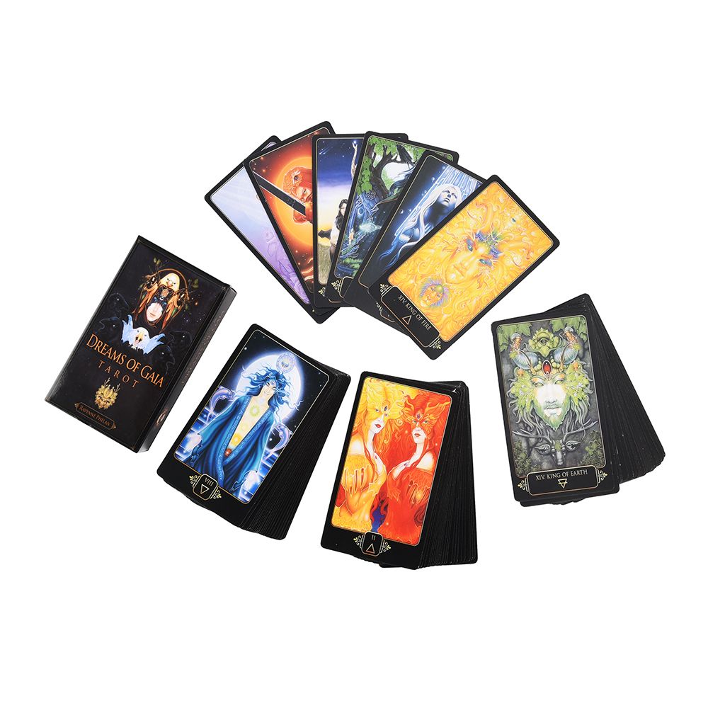 Le Tarot Des Reves De Gaia 2020 Rêves de cartes de Tarot Gaia Jeu Anglais Tarot Table Carte Party Jeux  de société