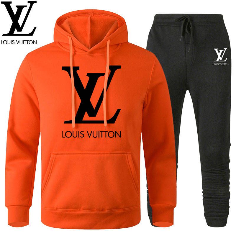 Acquistare Mens Imposta Solidi Tuta Louis Vuitton Degli Uomini Di Sport  Casuale Del Vestito Di Autunno Della Molla Di Modo Degli Uomini Con  Cappuccio + Pantaloni Sportivo Tuta Da Allenamento Economico 