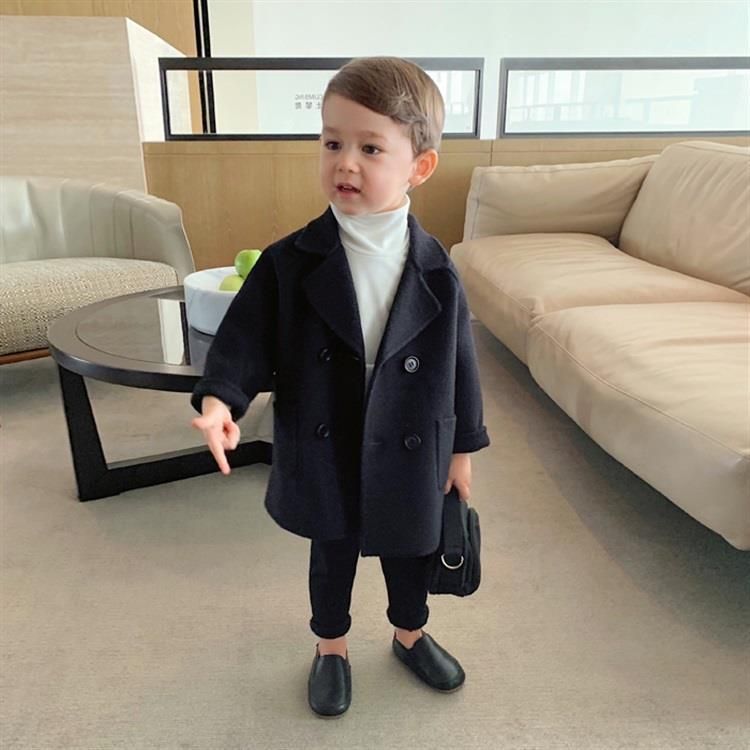 Winter Jackets Boys Solid Woolen Double Ted Baby Boy Trench Coat Lapel 1 2 3 4 5 Y Kids Outerwear Coats Wool For From Volga 25 64 Dhgate Com Kids Outerwear Coats Wool Coat For Boys, Toddler Wool Trench Coat Boy