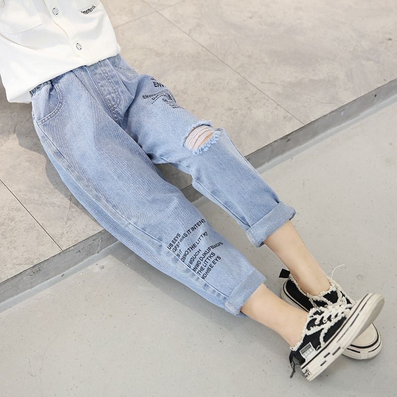 Compra Agujeros De Chicas Adolescentes Jeans Moda Harem Pantalones Para  Adolescentes 8 10 12 Años El Nuevo Resorte Del Otoño Niños De La Técnica  201013 Barato | Entrega Rápida Y Calidad | Es.Dhgate