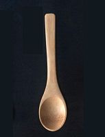 Pointed bamboo spoon