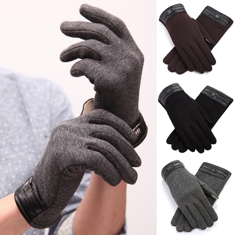 1 Par De Guantes Guantes De Invierno Guantes De Color Puro Y 1 Par De Guantes Guantes De Invierno Guantes De Color Puro Y