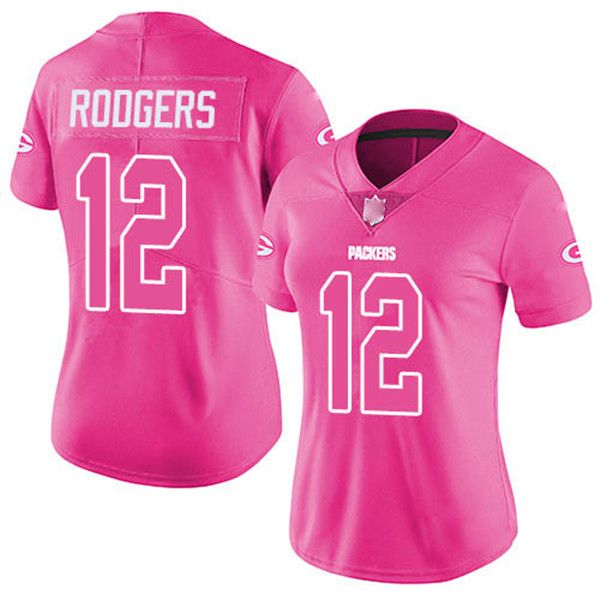 aaron rodgers pink jersey