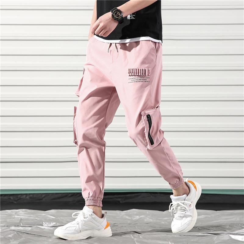 Acquistare Pantaloni Da Uomo Harajuku Cotton Hip Hop Cargo Uomo Pink Color  Harem Pockets Mens Coreano Streetwear Joggers Pantaloni Uomo Pantaloni Uomo  Economico | Consegna Veloce E Qualità | DHgate Italy