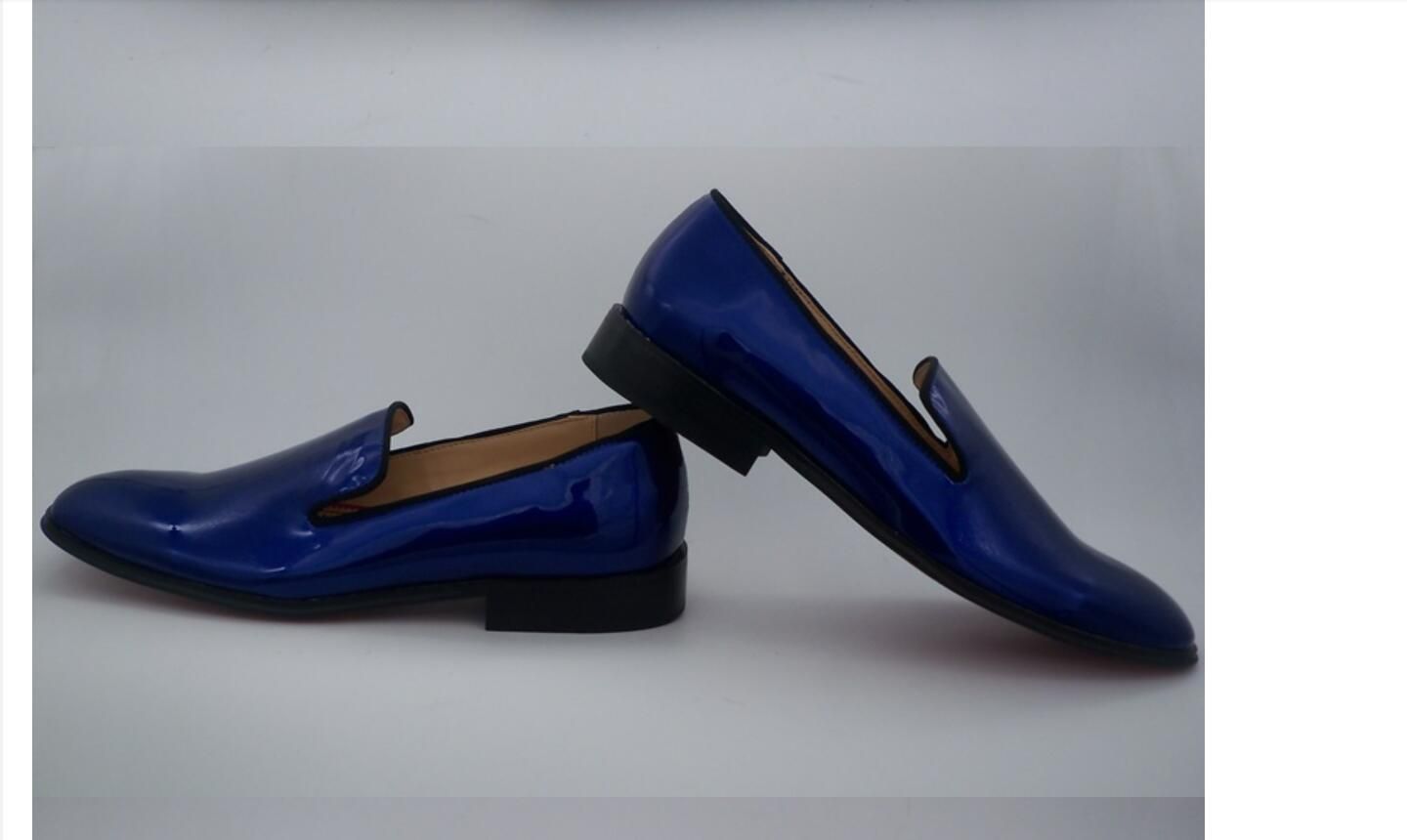Royal Blue Dress Shoes Patent Leather 