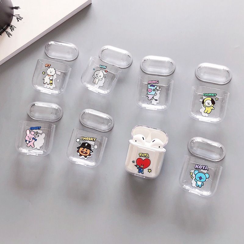 Kpop Bts Bt21 الكرتون واضح غطاء الحالة الوحيدة لشركة آبل Airpods سماعات بلوتوث الثابت وقائية سماعة لاسلكية 2021 من Aguila 1 959 93ر س موبايل Dhgate
