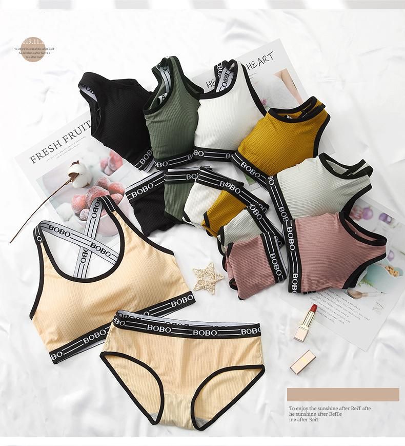 ropa interior de la ropa de la muchacha Bralette Conjunto Deportes atractivo de