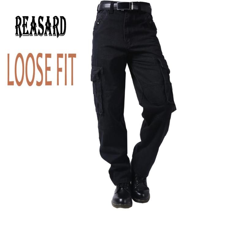 black cargo jeans for men