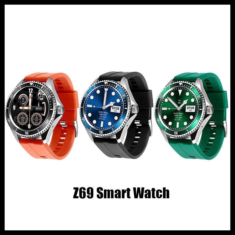 Suministro Al Por Mayor 2020 NUEVO Z69 Lujo Smart Watch Men Classic Classic  Round Touch Wristwatch Deporte Fitness Bluetooth Llamada Música Vintage  Mujeres Silicone Correa De Vape5, 39,18 € | Es.DHgate.Com