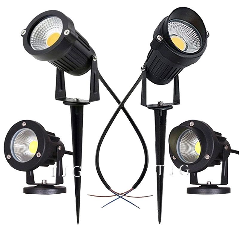 COB LED lámpara de jardín para césped luz 220V 110V DC12V L #3W spike COB LED lámpara de jardín para césped luz 220V 110V DC12V L #3W spike
