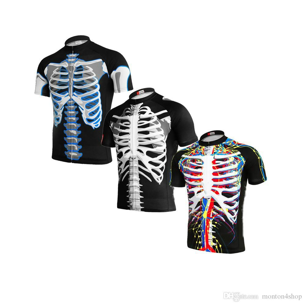skeleton bike jersey