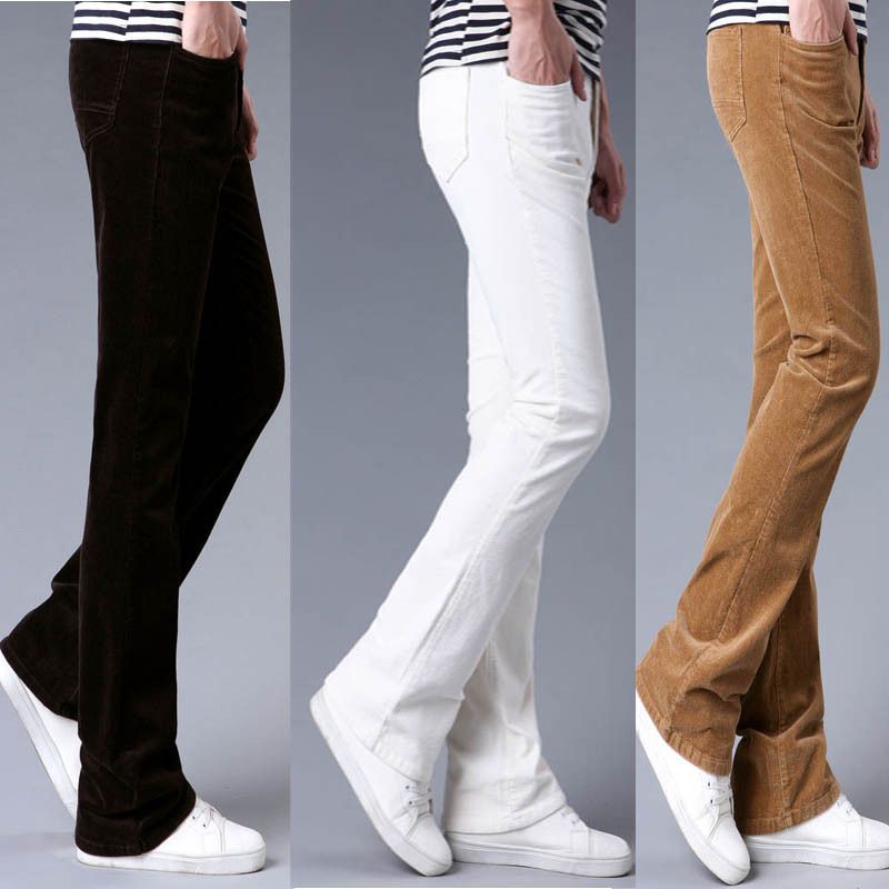 Compra Para Hombre Pantalones Acampanados Pana Pantalones Acampanados  Hombres Bell Bottom Clásico De Otoño Pana Pantalones Hombres Pantalon  Hombre Negro Blanco Caqui 1114 Barato | Entrega Rápida Y Calidad | Es.Dhgate