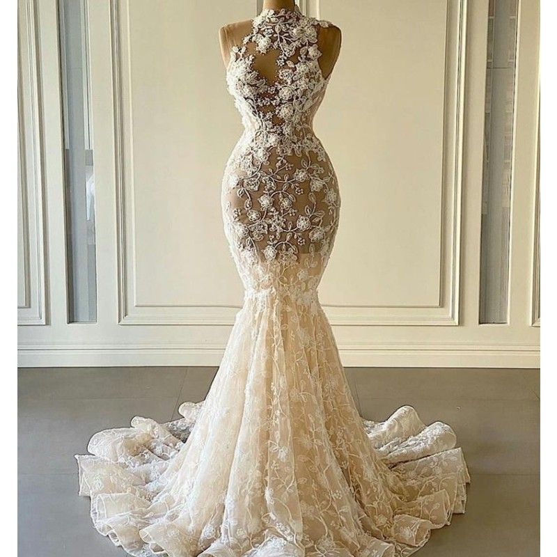 Illusion mermaid wedding dress Clearance