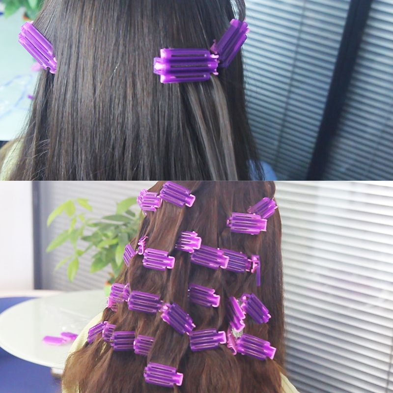 45pcs/set Hair Rollers Root Fluffy Clamps Wave Perm Rod DIY Bars Corn Clips  Hair Curler
