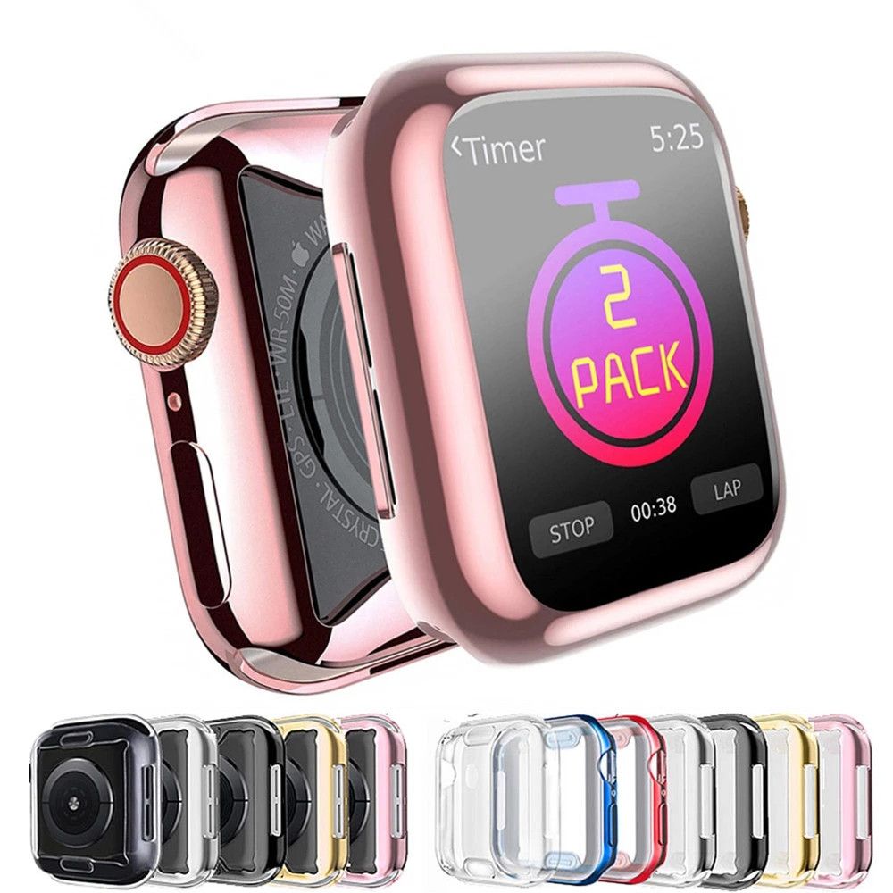 Case Cover For Apple Watch Case 44mm 40mm 42mm 38mm Screen Protector Cover Accessories For 