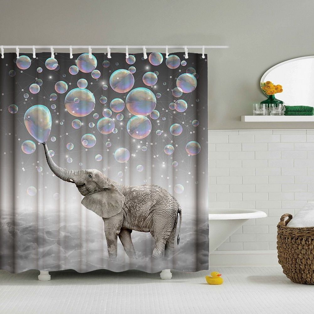 Shower Curtain Only-4 Pieces Set