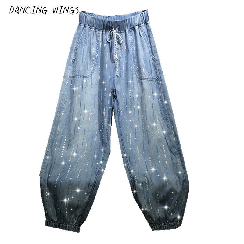 ladies drawstring jeans