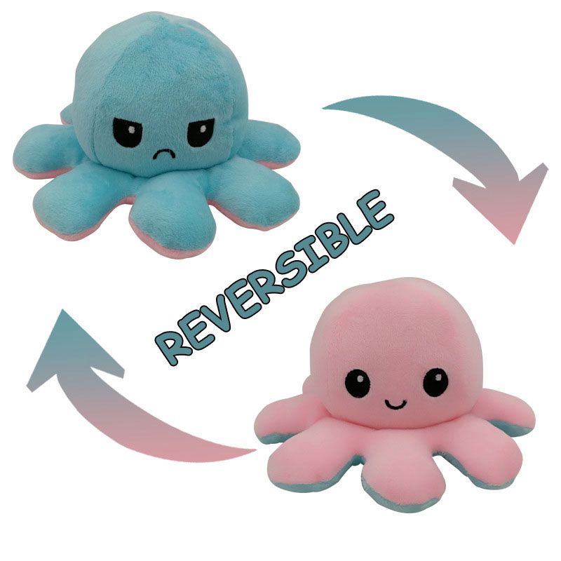 reversible octopus plush teeturtle