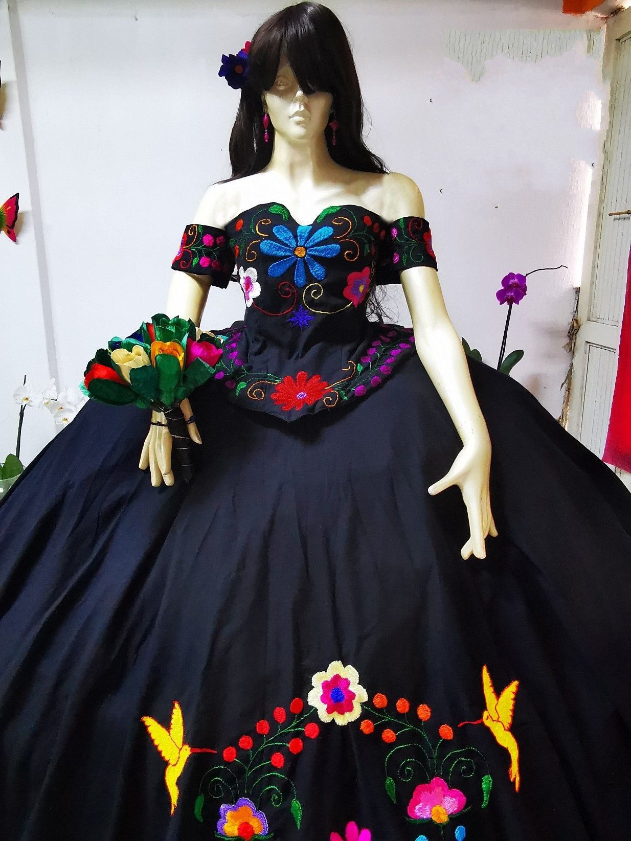 Mexican Charro Quinceanera Dresses 15 Quinceanera Dresses Black Red ...