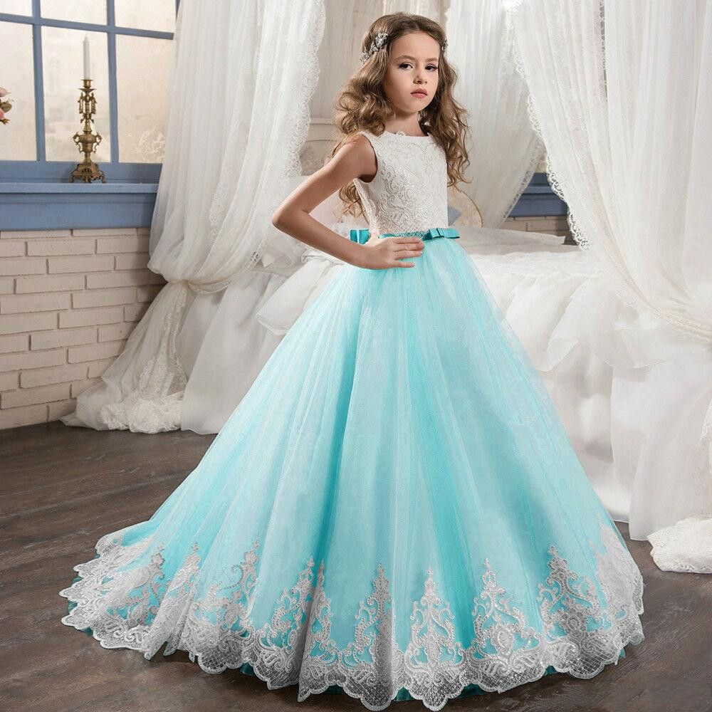 Compra Vestidos De Primera Comunión Para Niña De Encaje De Tul Para Niños  Para Niños Pequeños Para Bodas Y Cumpleaños Barato | Entrega Rápida Y  Calidad | Es.Dhgate