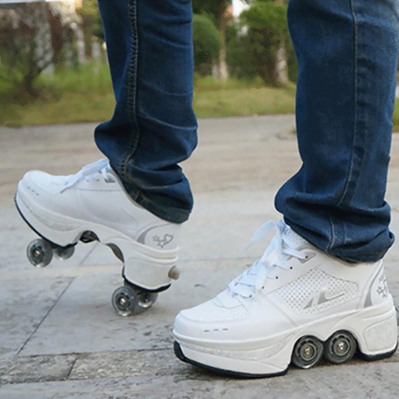 Automatic Roller Skate Skateboard Shoes 