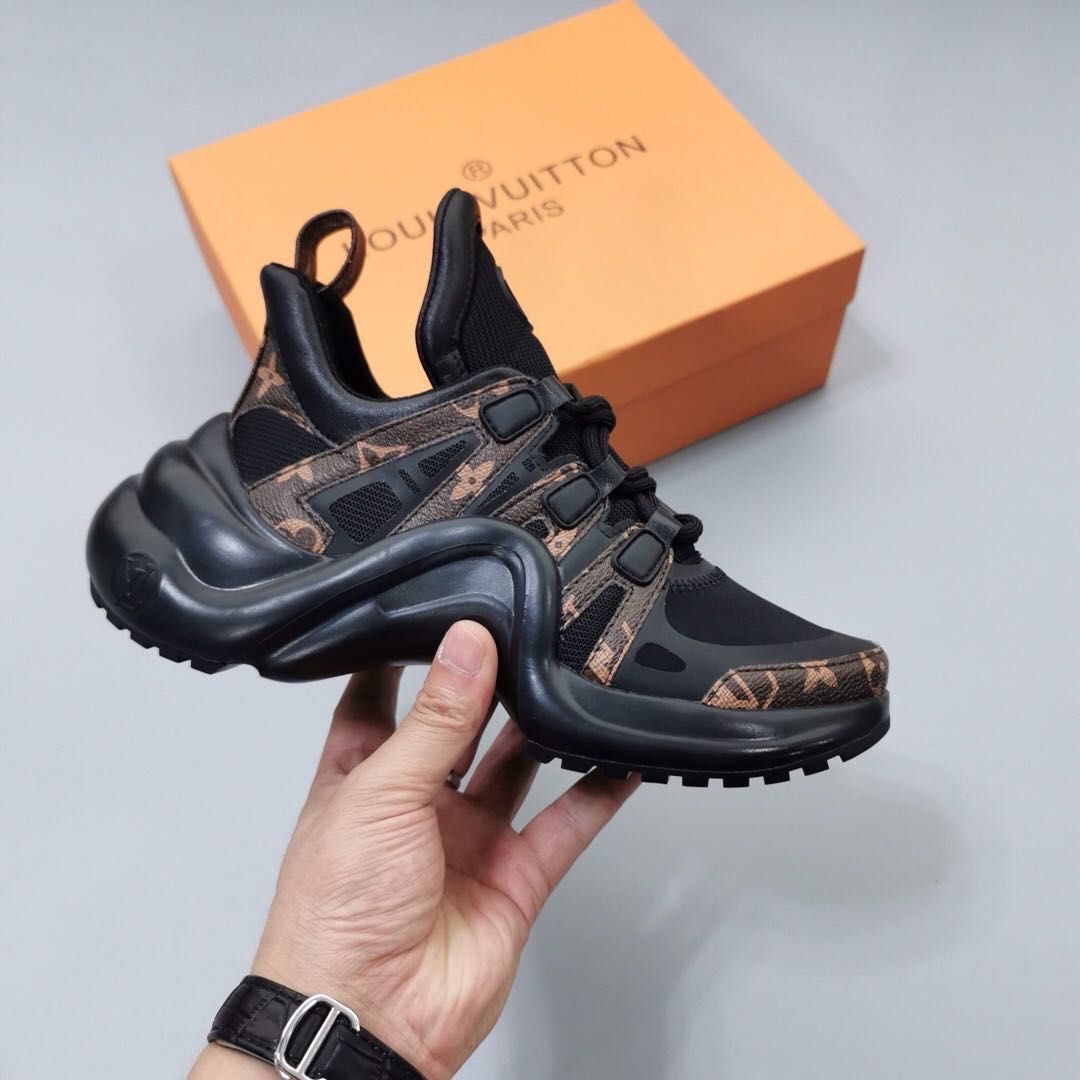 men's rhyton leather sneaker with wave